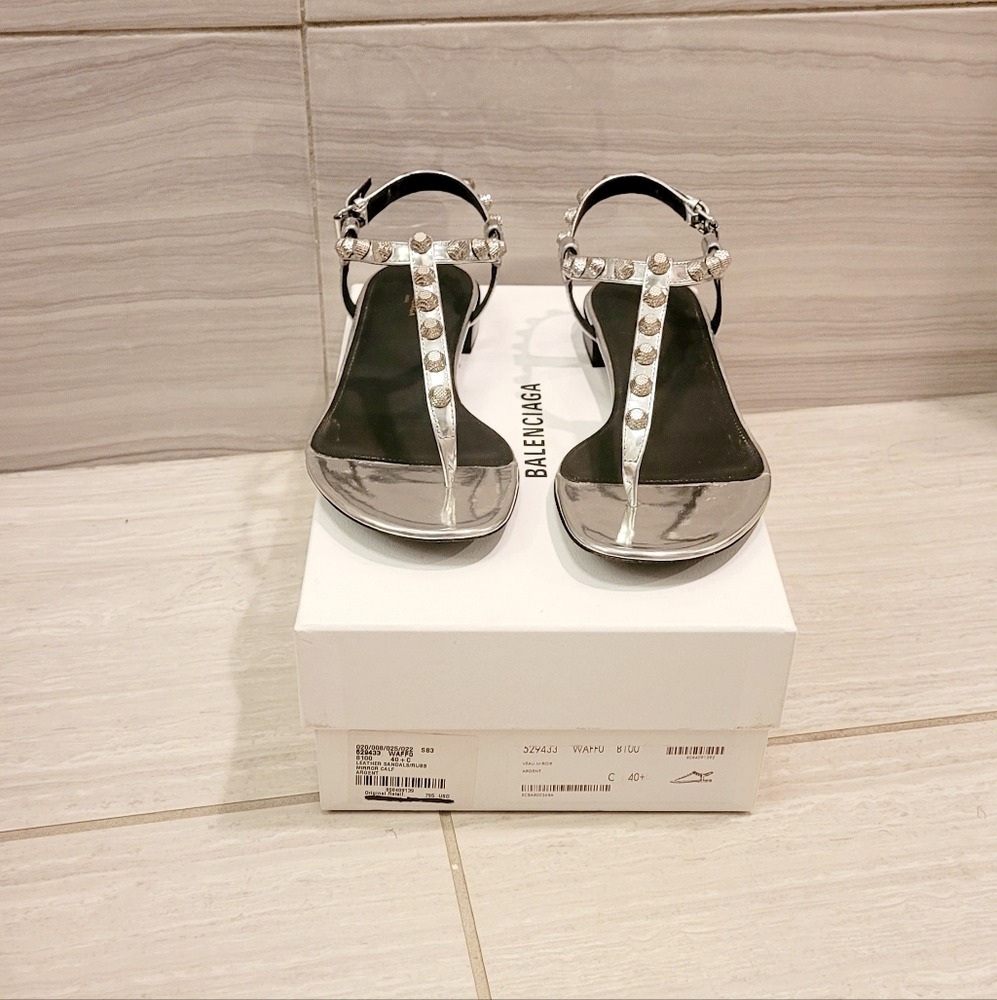 Balenciaga Veau Mirror Sandal